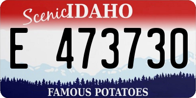 ID license plate E473730
