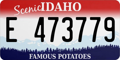 ID license plate E473779