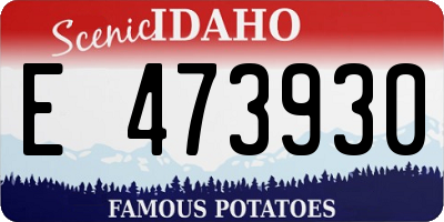 ID license plate E473930