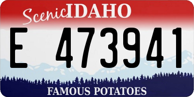 ID license plate E473941
