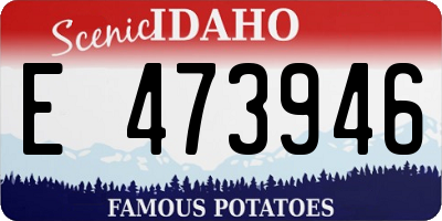ID license plate E473946