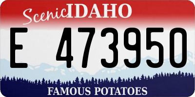 ID license plate E473950