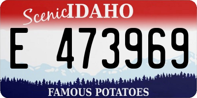 ID license plate E473969