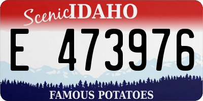 ID license plate E473976
