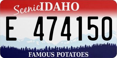ID license plate E474150