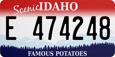ID license plate E474248