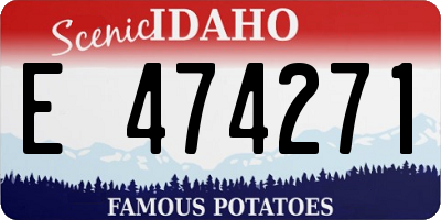 ID license plate E474271