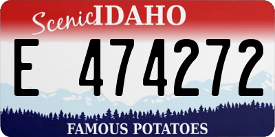 ID license plate E474272