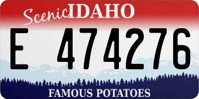 ID license plate E474276
