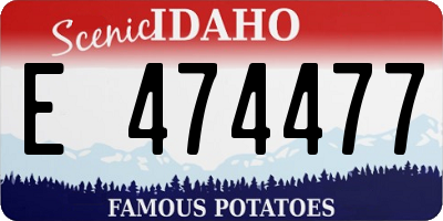 ID license plate E474477