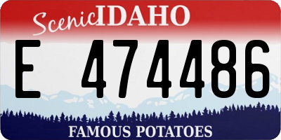 ID license plate E474486