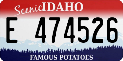 ID license plate E474526