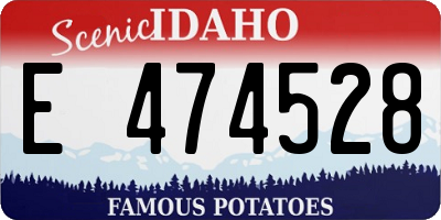 ID license plate E474528