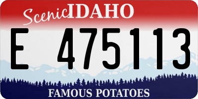 ID license plate E475113