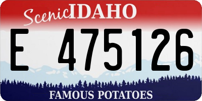 ID license plate E475126