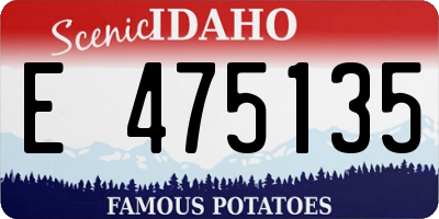 ID license plate E475135