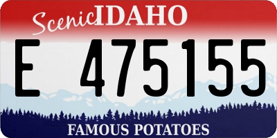 ID license plate E475155