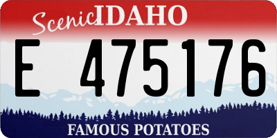 ID license plate E475176
