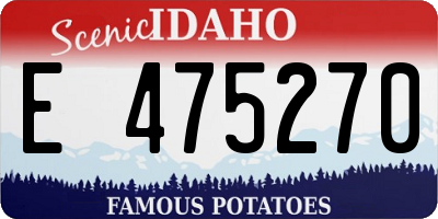 ID license plate E475270