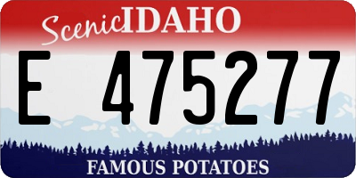ID license plate E475277
