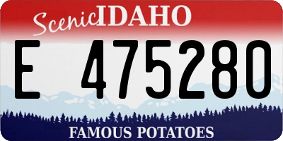 ID license plate E475280