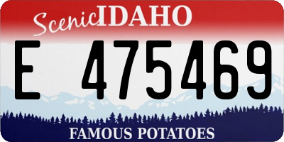 ID license plate E475469