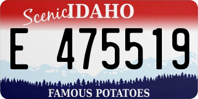 ID license plate E475519