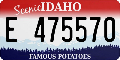 ID license plate E475570