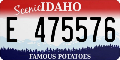 ID license plate E475576