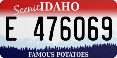 ID license plate E476069