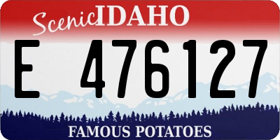 ID license plate E476127