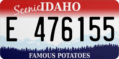 ID license plate E476155