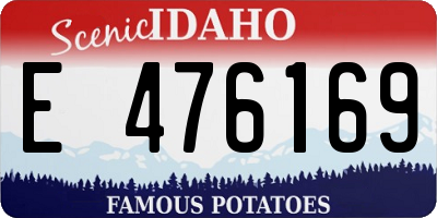 ID license plate E476169