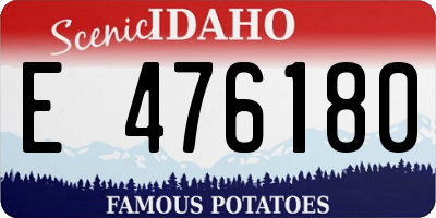 ID license plate E476180