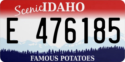 ID license plate E476185