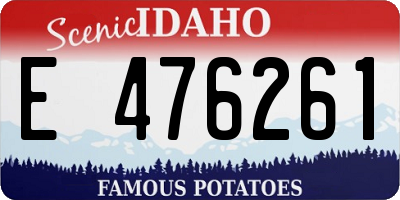 ID license plate E476261