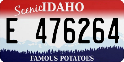ID license plate E476264