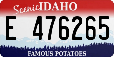ID license plate E476265