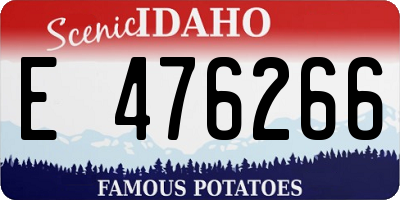 ID license plate E476266