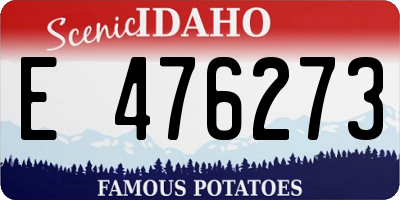ID license plate E476273