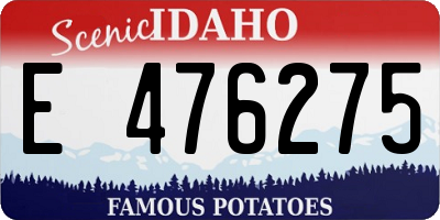 ID license plate E476275
