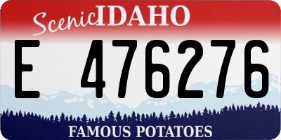 ID license plate E476276
