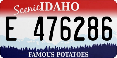 ID license plate E476286