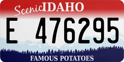 ID license plate E476295