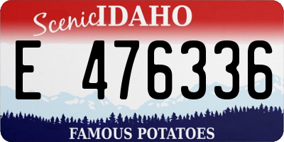 ID license plate E476336