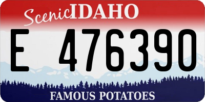 ID license plate E476390