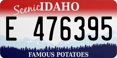 ID license plate E476395