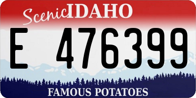 ID license plate E476399