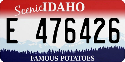 ID license plate E476426