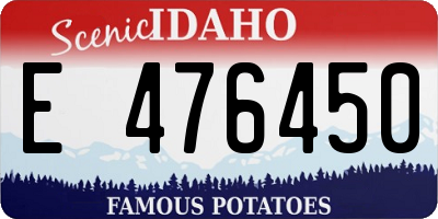 ID license plate E476450